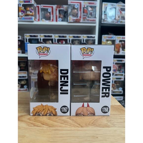 EXCLUSIVE Power Denji Chainsaw Man Funko Pops #1767 #1768 Anime Manga Animation - Picture 3 of 6